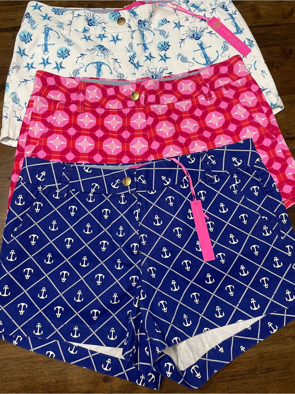 NWT Macbeth Collection Preppy Nautical Chino Shorts Bundle Lot of 3 Size: M - Picture 1 of 5